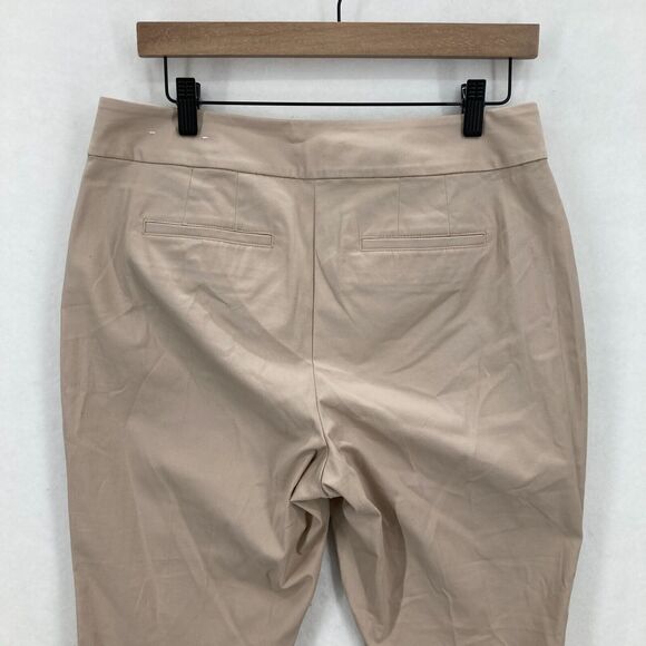 Ann Taylor Factory Ankle Pant Women's 8P Petite Brown Stretch Mid Rise Career - Picture 9 of 12